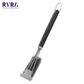 Nerūdijančio plieno grotelių valymo šepetys Nešiojami kepsninės Galingi valymo šepečiai Rankiniai grandikliai Grilio virtuvės priedai