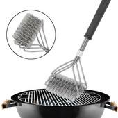 Rozsdamentes acél drótsörték Grill tisztító Grill kaparó Grill tisztító kefe