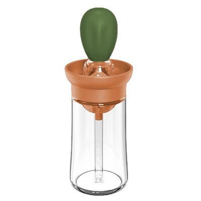 Perie pentru sticlă de ulei Recipient de sticlă din silicon Bucătărie Pompă pentru ulei de măsline Oală Spray pentru oțet Dispenser de vase de gătit pentru grătar Instrument pentru condimente de gătit