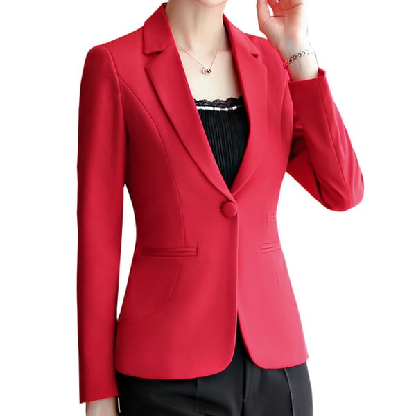 Elegantiškas moteriškas švarkas su klasikine apykakle