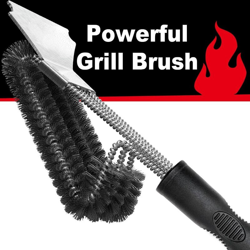 Grilltisztító kefe Grill szerszám Grillkefe Rozsdamentes acél kefék Cleanin Grill tartozékok Tisztító Grill Konyhai eszközök