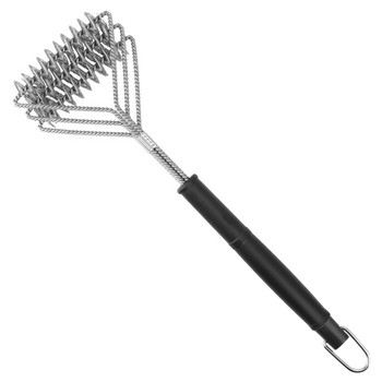 NICEYARD Triple-Head Grill Scraper Barbecue Cleaning Brush inox for All Types Grill BBQ Cleaner Wire Bristles