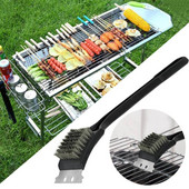 Grillkefe és kaparó rozsdamentes acél sörték Tisztítóeszközök Nagy teherbírású kültéri grillkefe készlet BBQ grilltisztító keféhez