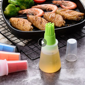 Konyhai szilikon olajos palack olajkefe sütés grill grill olajkefe adagoló tészta steak olaj ecsetek konyhai sütés Grill eszköz