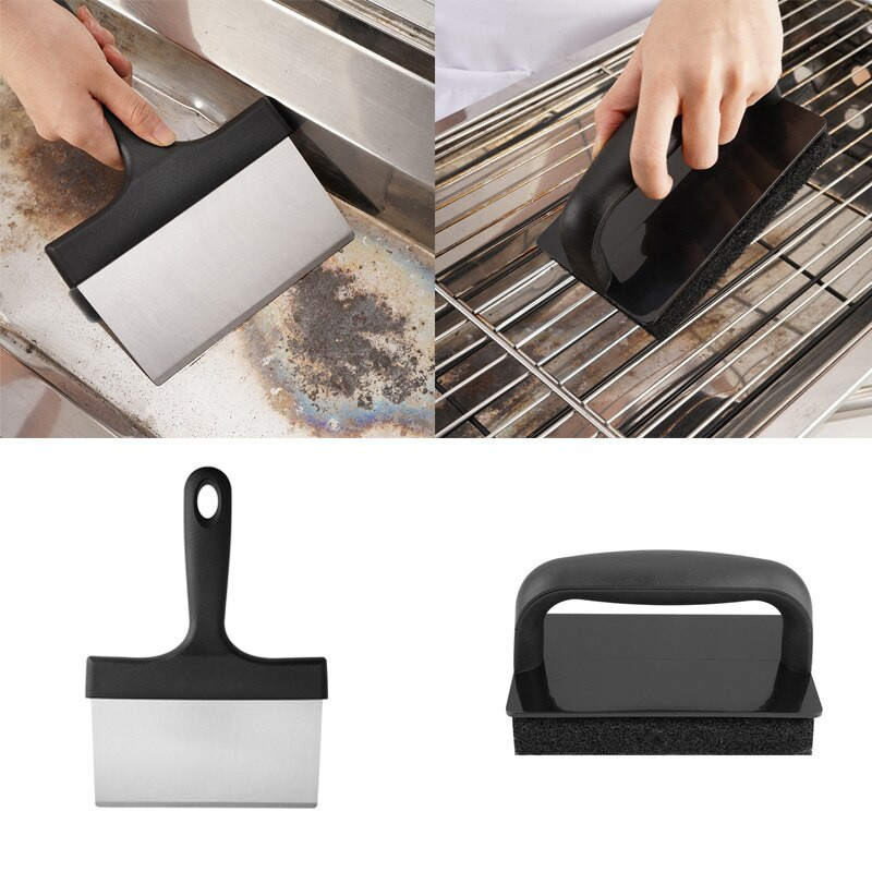 1 vnt. kepsninės valymo grandiklis, kepsninės valymo šepetys.