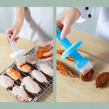 Φορητή βούρτσα λαδιού για μπάρμπεκιου για ψήσιμο στην κουζίνα Εργαλείο βούρτσα λαδιού για τηγανίτες, ανθεκτική σε σιλικόνη