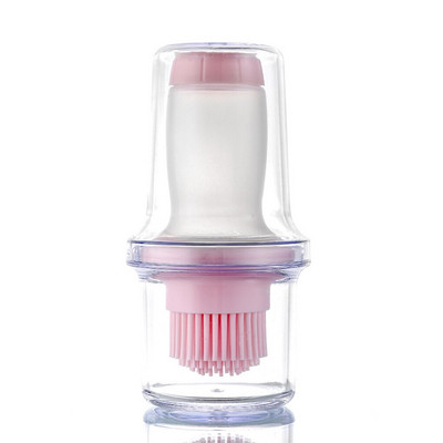 Dozator de ulei Flacon Perie pentru ungerea bucătăriei Detașabil Lavabil Reutilizabil Gratar portabil Vase de gătit Vase de copt Portocaliu