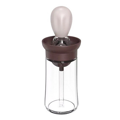 Sticlă dozatoare de ulei de măsline cu perie 2 în 1 picurator din silicon pentru măsurare flacon distribuitor de ulei de gătit pentru instrument de grătar pentru coacere