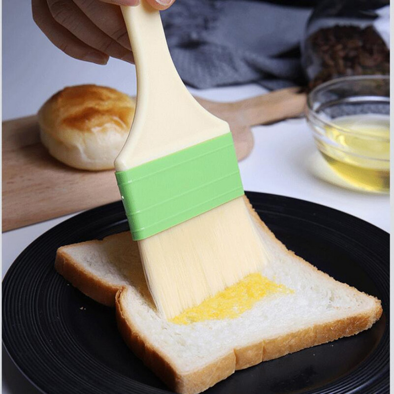 Perie multifuncțională pentru patiserie Perii pentru prăjituri pentru grătar de calitate alimentară Unelte pentru ungere Mâner din plastic Accesorii portabile pentru bucătărie 1BUC