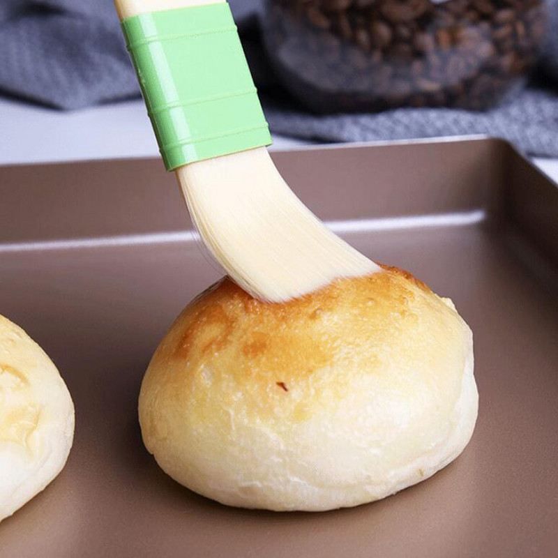 Perie multifuncțională pentru patiserie Perii pentru prăjituri pentru grătar de calitate alimentară Unelte pentru ungere Mâner din plastic Accesorii portabile pentru bucătărie 1BUC