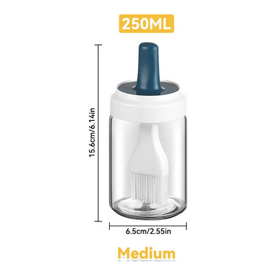 Sticlă de ulei de silicon de bucătărie Perie de ulei pentru coacere Grătar Grătar Dispenser perie de ulei pentru patiserie Friptură Perii pentru ulei de bucătărie Instrument pentru grătar