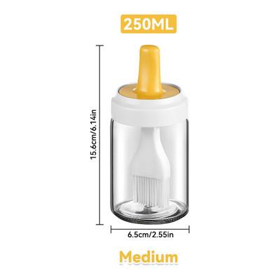 Sticlă de ulei de silicon de bucătărie Perie de ulei pentru coacere Grătar Grătar Dispenser perie de ulei pentru patiserie Friptură Perii pentru ulei de bucătărie Instrument pentru grătar