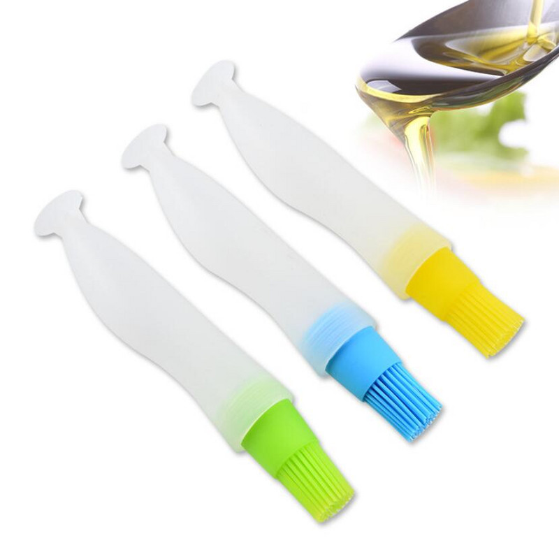 Unelte pentru grătar Accesorii de bucătărie din silicon, portabile, rezistente la temperatură, perii pentru ungere pentru grătar, perie pentru sticle de ulei, accesorii pentru coacere