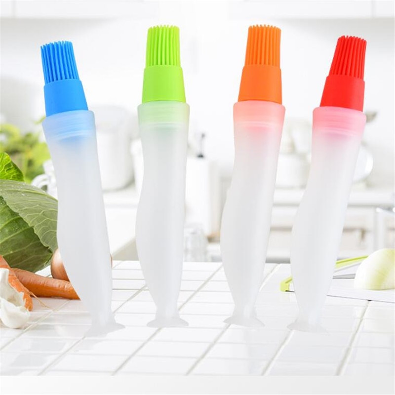 Unelte pentru grătar Accesorii de bucătărie din silicon, portabile, rezistente la temperatură, perii pentru ungere pentru grătar, perie pentru sticle de ulei, accesorii pentru coacere