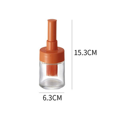 Perie de grătar nouă Perie de ulei Sticlă de silicon La temperatură înaltă Coacerea de uz casnic Gătit Clatite Perie de ulei Instrument mic de bucătărie