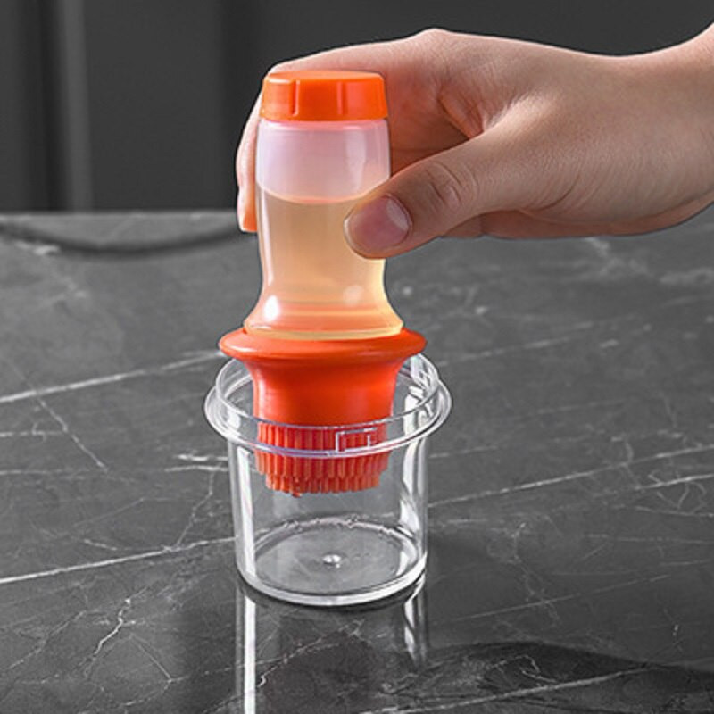 Perie de grătar nouă Perie de ulei Sticlă de silicon La temperatură înaltă Coacerea de uz casnic Gătit Clatite Perie de ulei Instrument mic de bucătărie