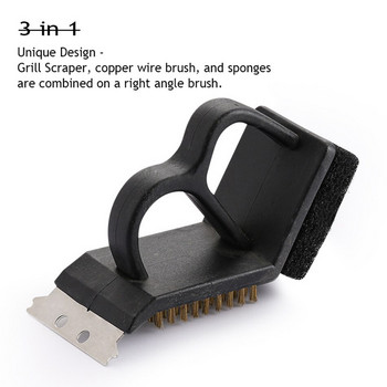 Bbq Grill Barbecue Kit Cleaning Brush and Scraper Multifunction Grill Cleaner Wire brush tools Αξεσουάρ Camping Barbecue