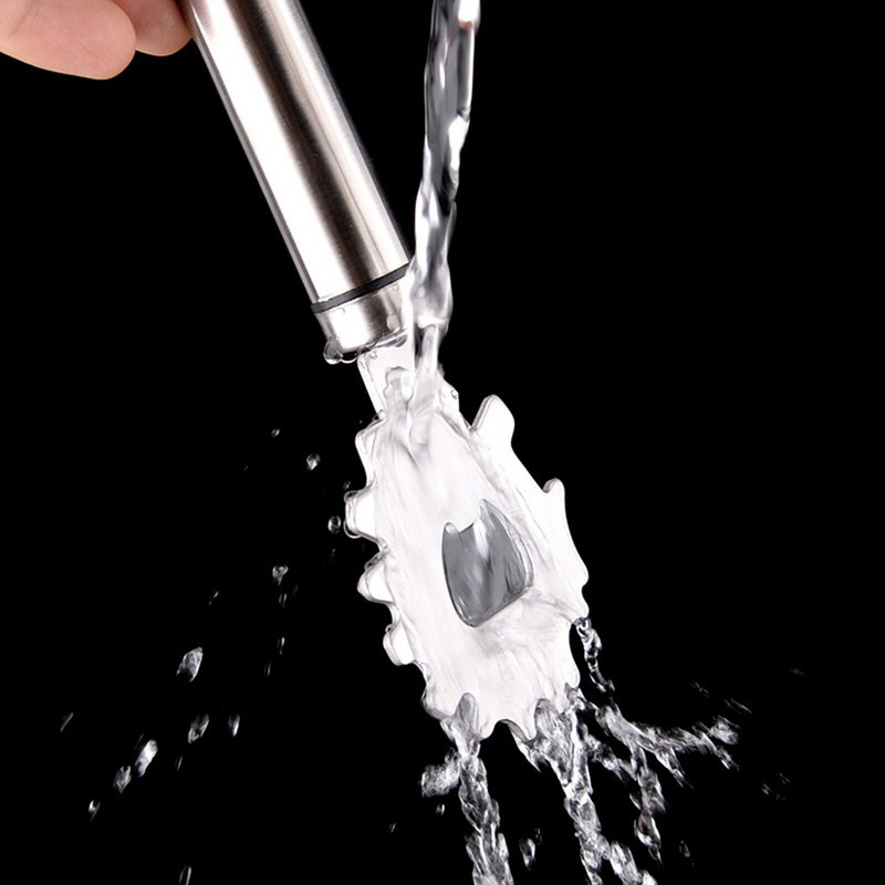 Instrument de răzuit pentru grătar din oțel inoxidabil Instrument de curățare sigur pentru grătar cu deschizător de sticle Dispozitiv de curățare durabil pentru grătar pentru grătar Camping Gri