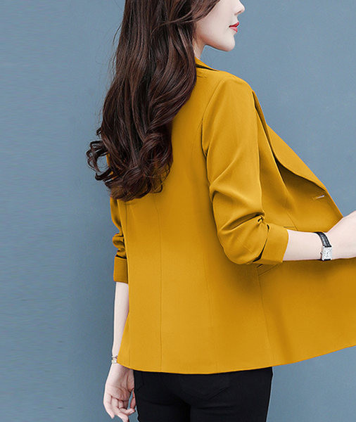 Geaca eleganta de dama cu maneci lungi in mai multe culori