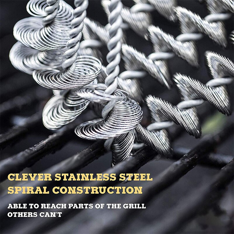 Βούρτσα καθαρισμού ψησταριάς μπάρμπεκιου Κιτ μπάρμπεκιου από ανοξείδωτο ατσάλι Βούρτσα καθαρισμού 3 σε 1 βούρτσα ψησταριάς και ξύστρα Αξεσουάρ κουζίνας Weber