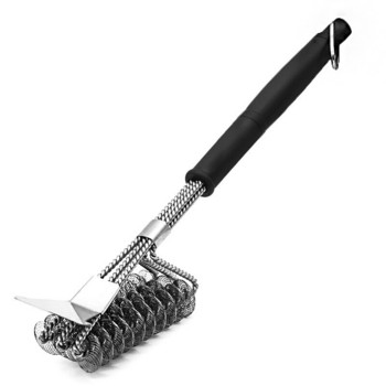 BBQ Cleaner Grill Brush and Scraper Perfect Tools for All Types Grill Συμπεριλαμβανομένων των Weber Ideal Barbecue Accessories