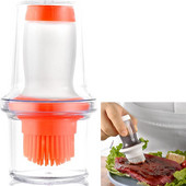 Sticla de ulei de silicon Perii pentru grătar Rezistent la temperatură Sticla de ulei lichid pentru gătit Grătar Accesorii pentru grătar Instrument Gadget de bucătărie