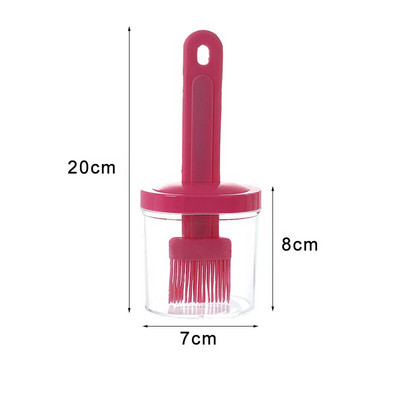 Sticla de ulei de silicon Perii pentru grătar Rezistent la temperatură Sticla de ulei lichid pentru gătit Grătar Accesorii pentru grătar Instrument Gadget de bucătărie