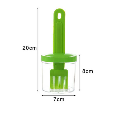 Sticla de ulei de silicon Perii pentru grătar Rezistent la temperatură Sticla de ulei lichid pentru gătit Grătar Accesorii pentru grătar Instrument Gadget de bucătărie