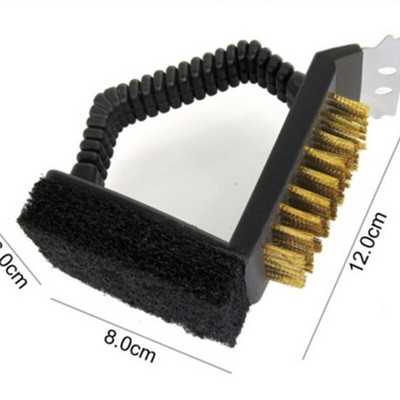 Többfunkciós grilltisztító kefe Tepsi Grillező Háló Grill Tisztító Szabadtéri Főzés Kemping eszközök Sütési kellékek