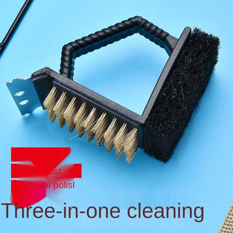 Többfunkciós grilltisztító kefe Tepsi Grillező Háló Grill Tisztító Szabadtéri Főzés Kemping eszközök Sütési kellékek