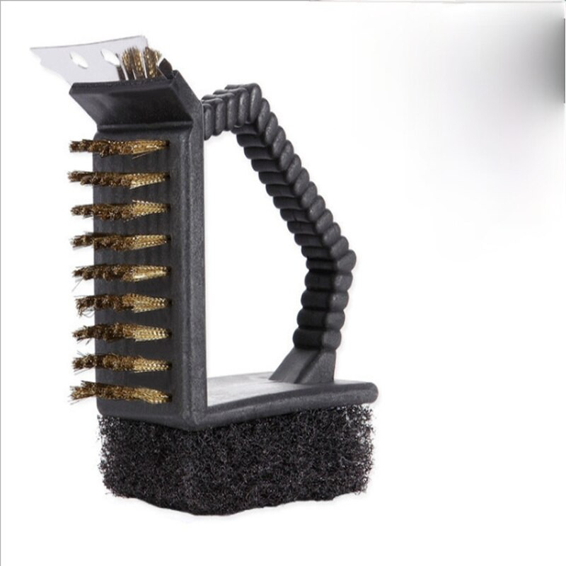 Többfunkciós grilltisztító kefe Tepsi Grillező Háló Grill Tisztító Szabadtéri Főzés Kemping eszközök Sütési kellékek