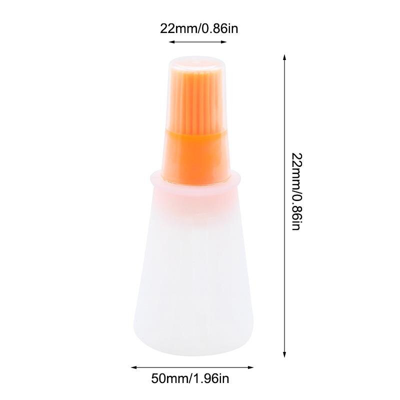 Kapmore 1 bucată perie pentru sticlă de ulei de silicon de calitate alimentară perie reutilizabilă perie de copt cu capac unelte pentru grătar Accesorii