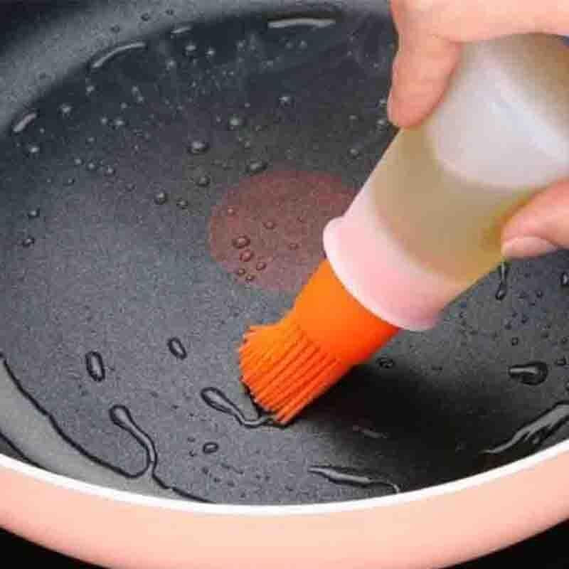 Kapmore 1 bucată perie pentru sticlă de ulei de silicon de calitate alimentară perie reutilizabilă perie de copt cu capac unelte pentru grătar Accesorii