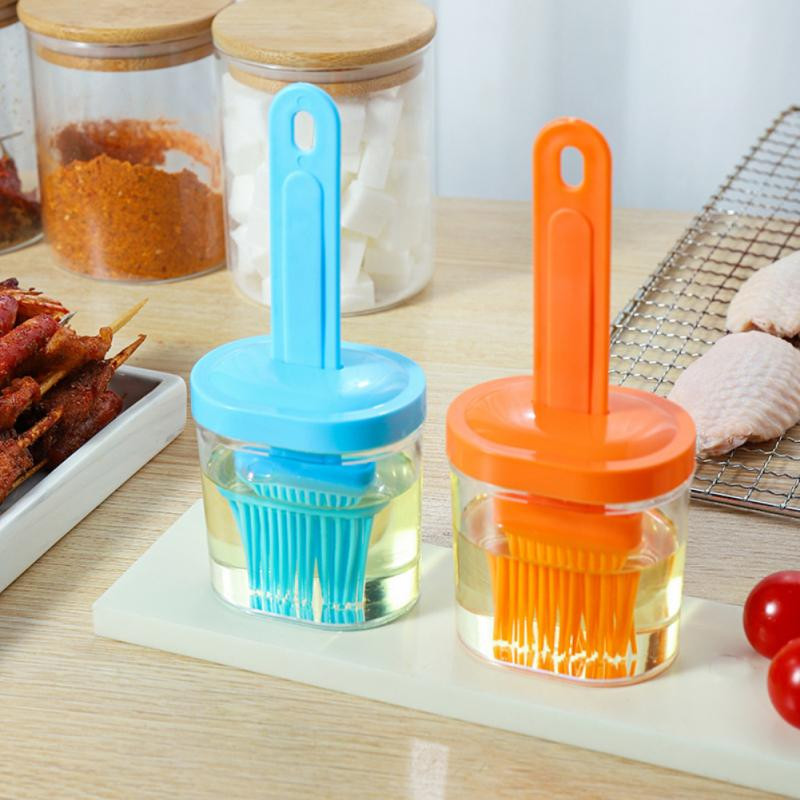 Magas hőmérsékletnek ellenálló szilikon palackkefe Háztartási grill olajkefe Palacsinta ecset olaj Eszközök Konyha Grill hozzáférés