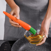 Perie de ulei pentru grătar din silicon pentru desene animate, grătar, patiserie, bucătărie, coacere, bucătărie, perie în formă de carruș