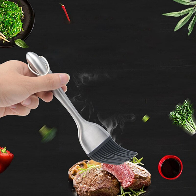 Szilikon sütőedények Kenyérkefék tésztaolaj Grill kefe Grill Hőálló Grill kefe konyhai edény