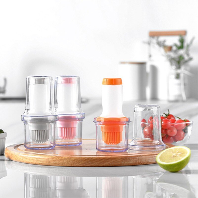 Virtuves Silikona eļļas pudele Eļļas birstīte Cepšana Grils Eļļas birstes Dozators Konditorejas izstrādājumi Steiku eļļas birstes Virtuves cepšanas BBQ rīks