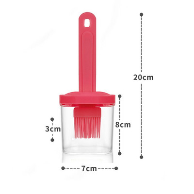 Perie de ulei de silicon Rezistent la temperatură Sticlă de ulei Coacerea clătite Grătar Gătit Grătar Accesorii pentru grătar Instrument Gadget de bucătărie