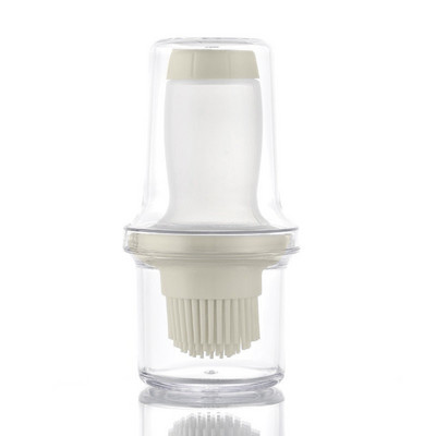 Nešiojamas aliejaus padažo prieskonių buteliuko aliejaus dozatorius su silikoniniu šepetėliu, skirtas virti kepimui BBQ virtuvės maistinio aliejaus skardinė Nauja