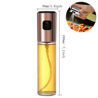Nešiojamas aliejaus padažo prieskonių buteliuko aliejaus dozatorius su silikoniniu šepetėliu, skirtas virti kepimui BBQ virtuvės maistinio aliejaus skardinė Nauja