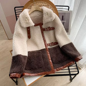 Geaca de iarna moderna de dama cu buzunar si catarama metalica