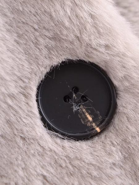 Plišani zimski kaput s gumbima