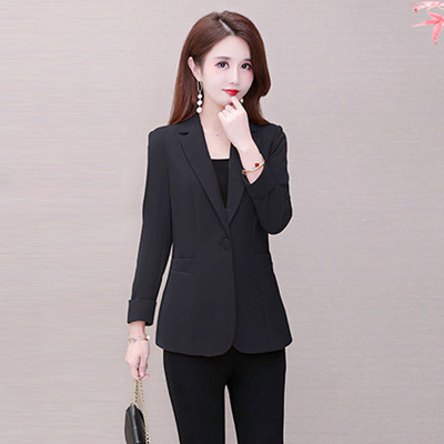 Trijų spalvų moteriškas švarkas su kišene