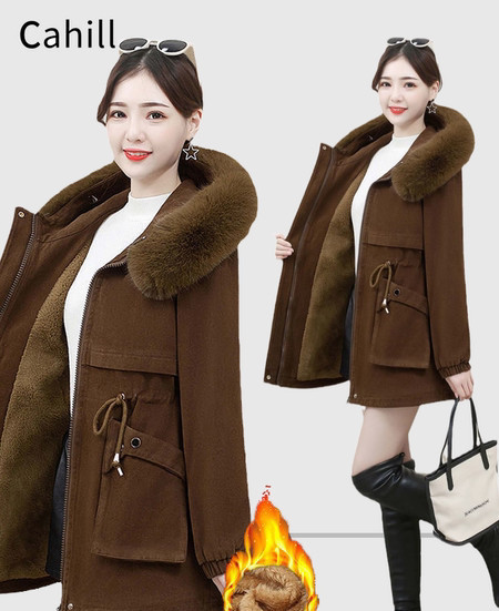 Geaca casual de dama cu captuseala, fermoar si buzunar