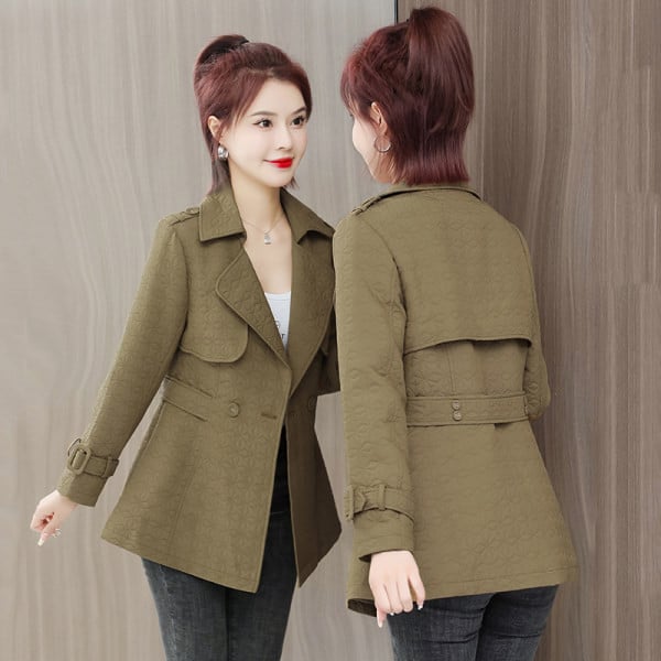 Blazer de vânt de damă model montat cu nasturi