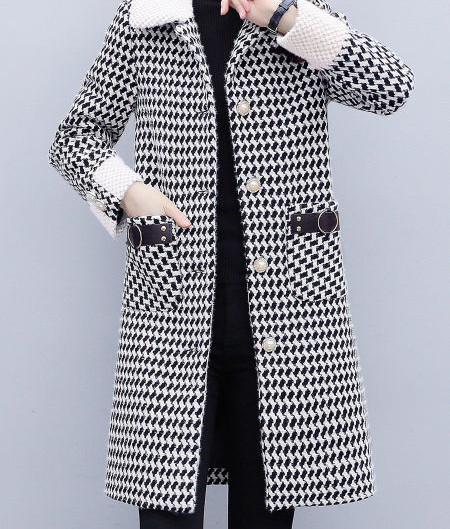 Vidutinio ilgio žieminis paltas