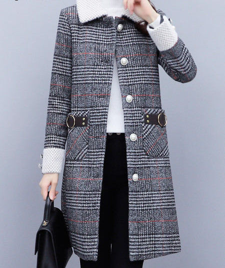 Vidutinio ilgio žieminis paltas