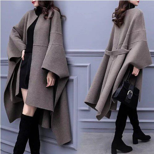 Elegáns, középhosszú női kabát