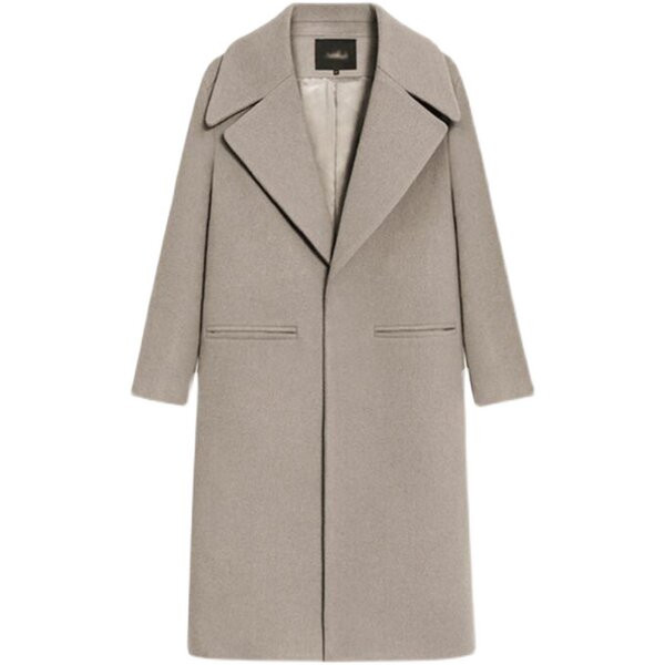 Μακρύ γυναικείο παλτό φαρδύ μοντέλο