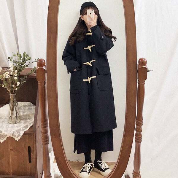 Palton de dama model lung cu buzunar